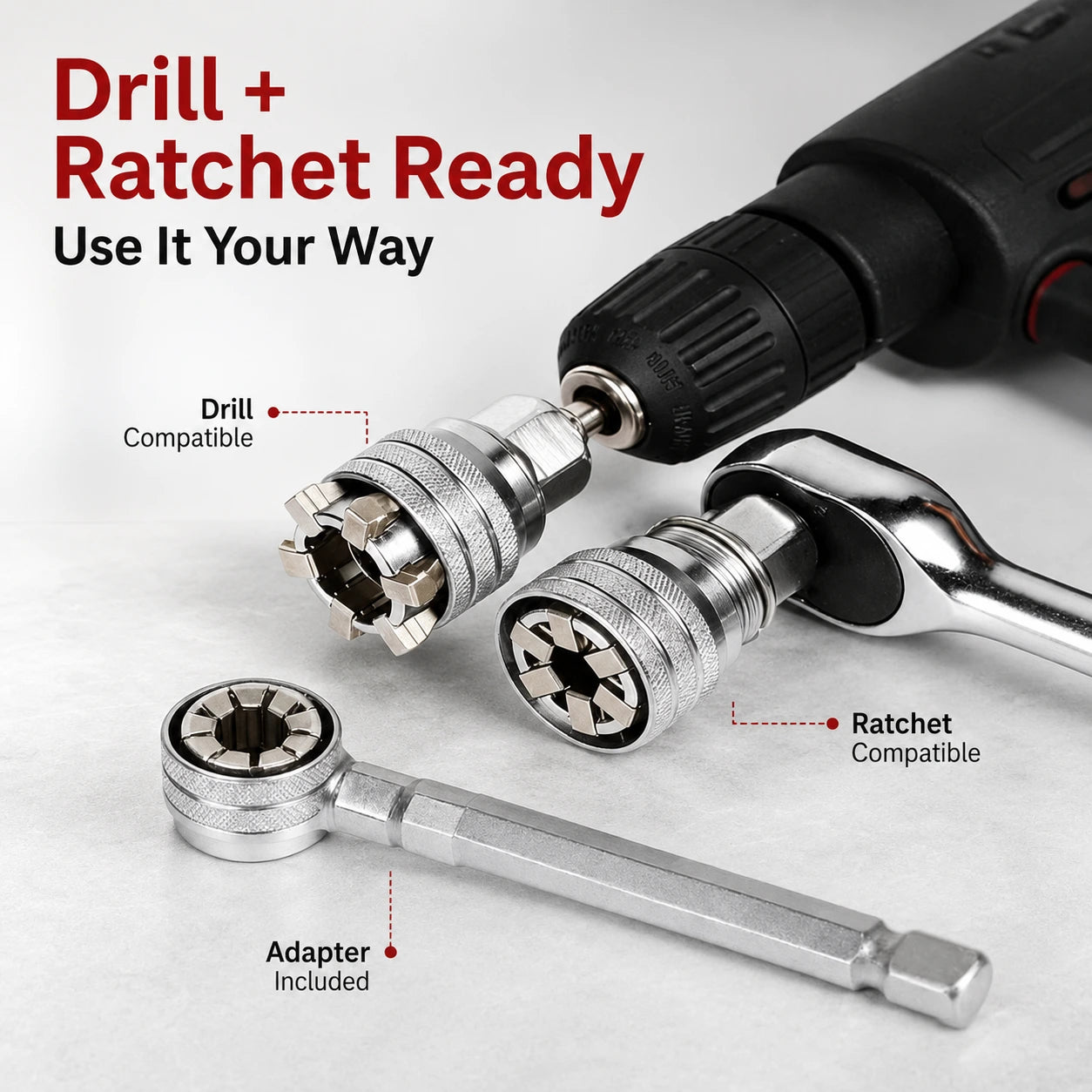 Multi-Function Universal Grip Socket Tool