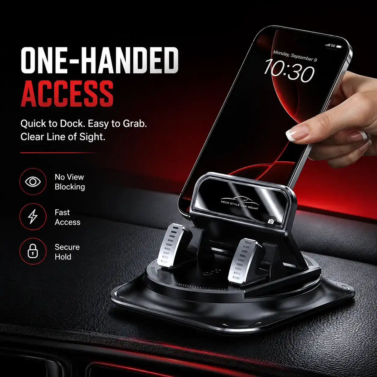 360° Anti-Slip Car Phone Mount